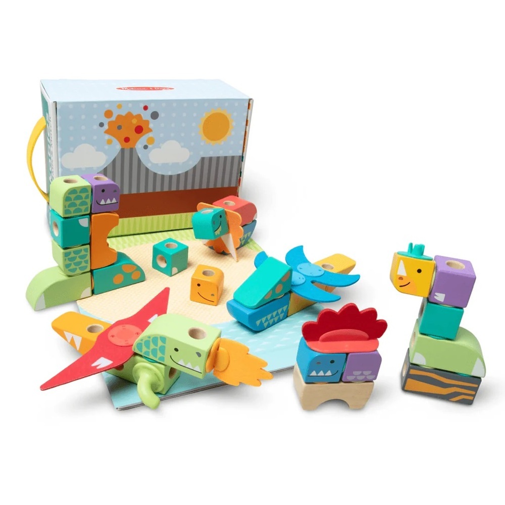 NWT Melissa & Doug BLOCKABLES™ Dinosaur Play Set - Picture 6 of 11